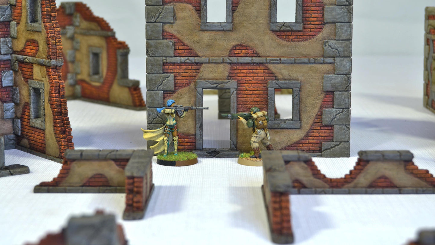 Ruined Buildings & Bridges | WW1 WW2 & Sci-Fi Wargaming Terrain | MTG Terrain & Scenery