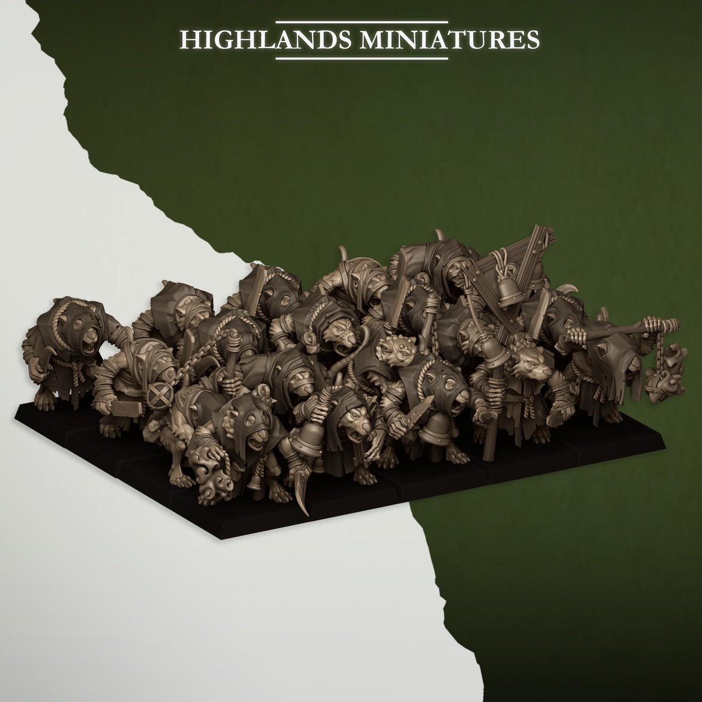 Sewer Rats Vermin Acolytes Regiment | Sewer Rats Army Collection | Highland Miniatures