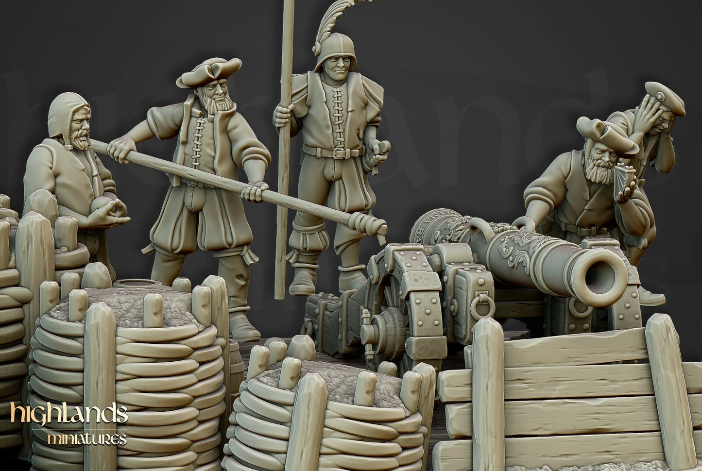 Sunland Great Cannon | Sunland Army Collection | Highland Miniatures