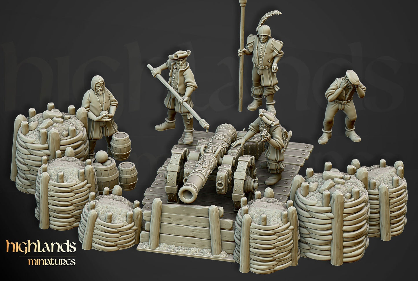 Sunland Great Cannon | Sunland Army Collection | Highland Miniatures