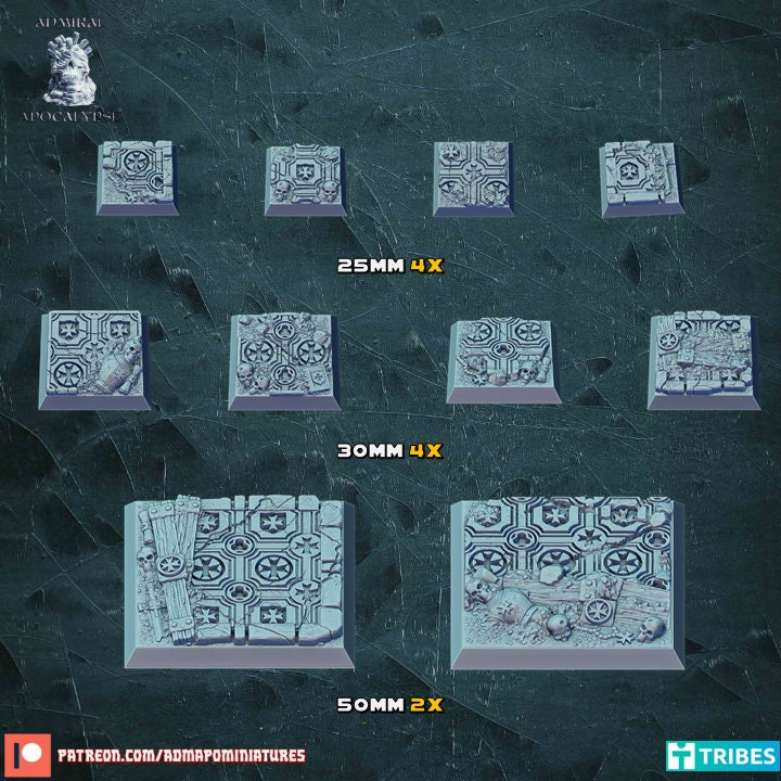Crusader Square Scenic Bases | Medieval Holy War Wargaming Bases | Admiral Apocalypse