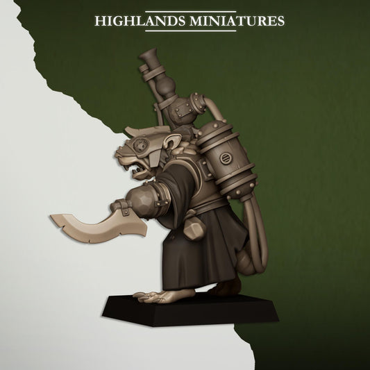 Sewer Rats Vermin Engineer | Sewer Rats Army Collection | Highland Miniatures