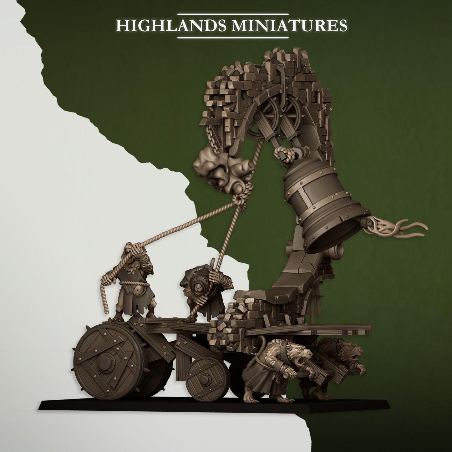 Sewer Rats Moving Bell & Censer | Sewer Rats Army Collection | Highland Miniatures