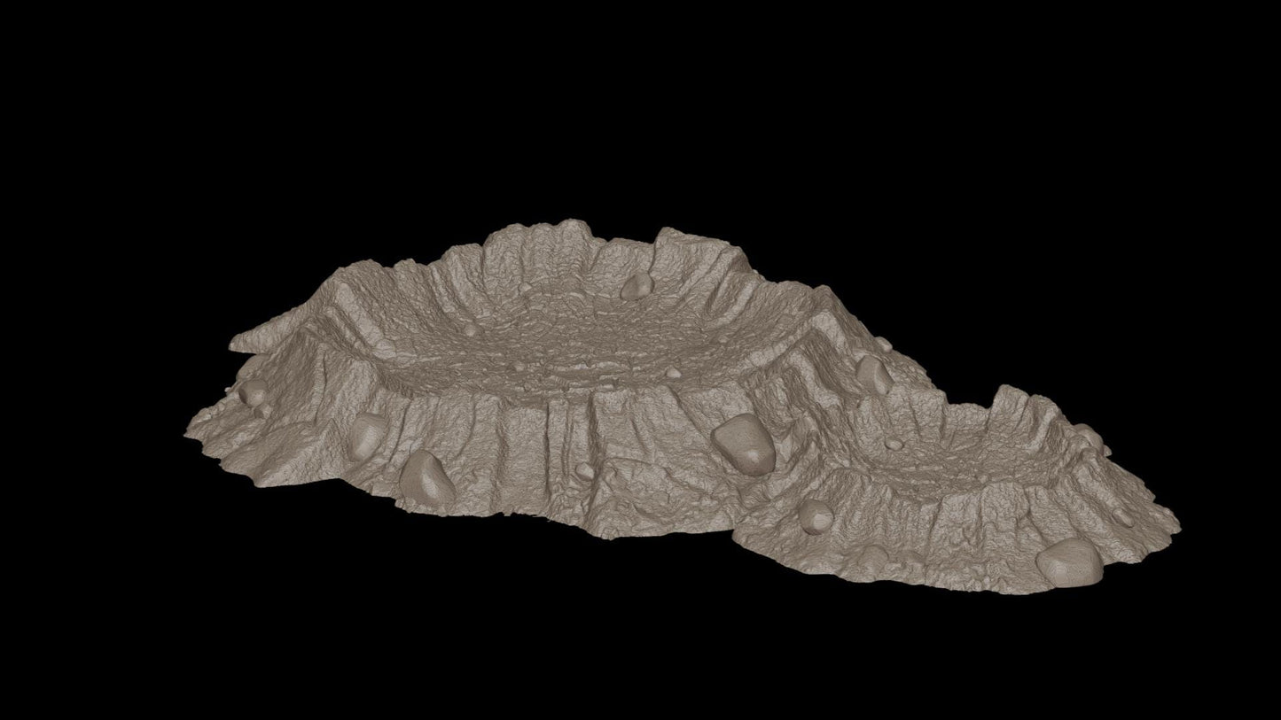 Battlefield Blast Craters | WW1 WW2 & Sci-Fi Wargaming Terrain | MTG Terrain & Scenery