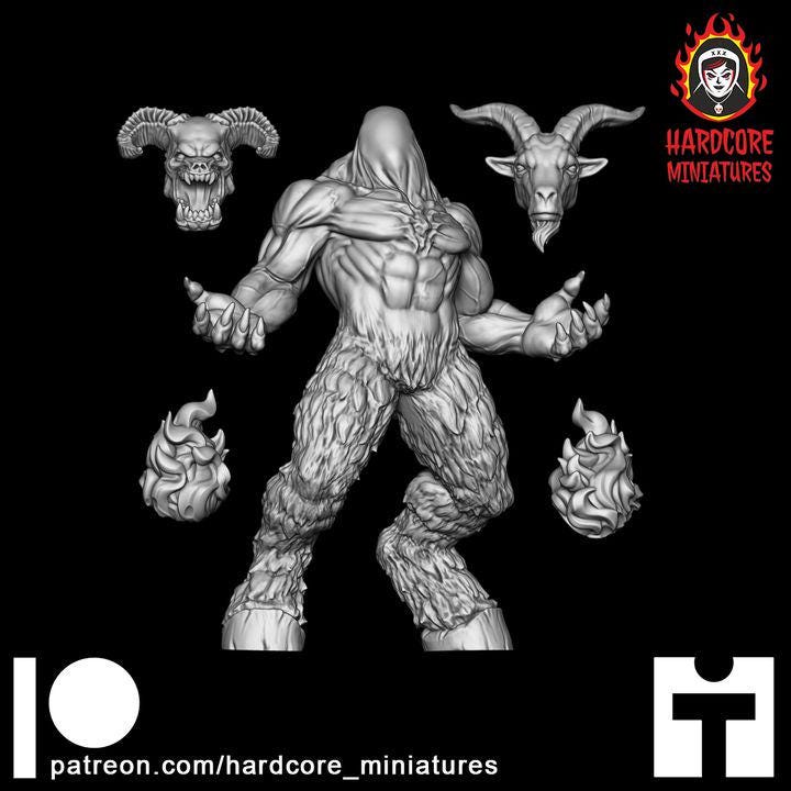 Hell Lord Space Demon | Alien Boss Creature Sci-Fi Wargaming Miniature | Hardcore Miniatures