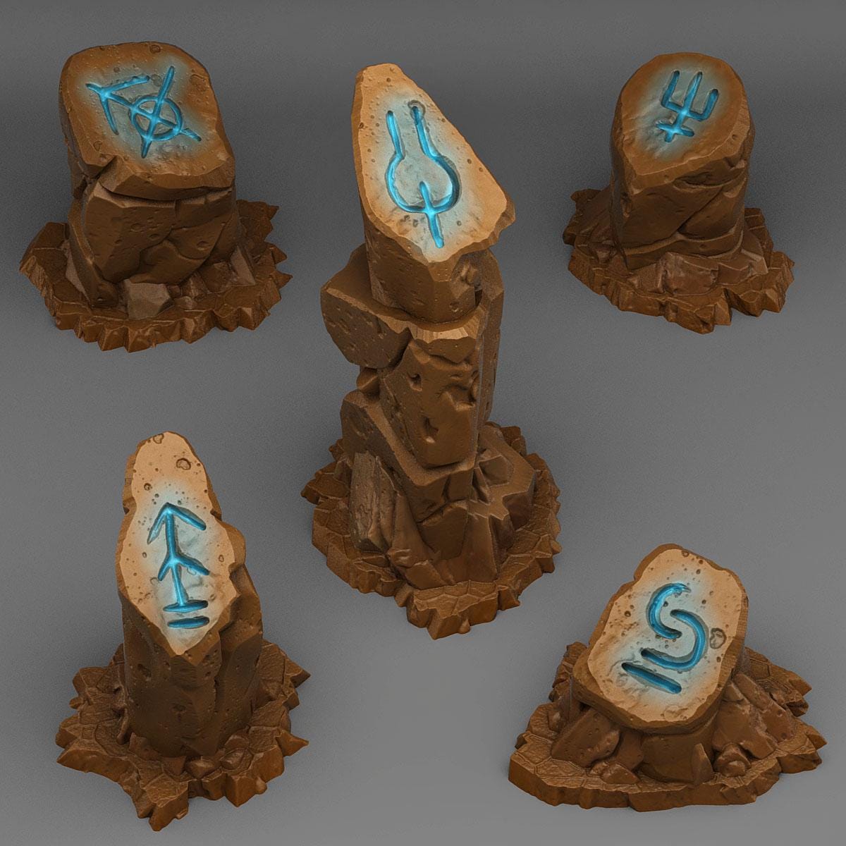 Sci-fi Glyph Stones