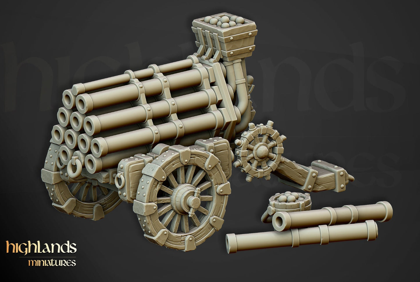 Sunland Volley Gun | Sunland Army Collection | Highland Miniatures