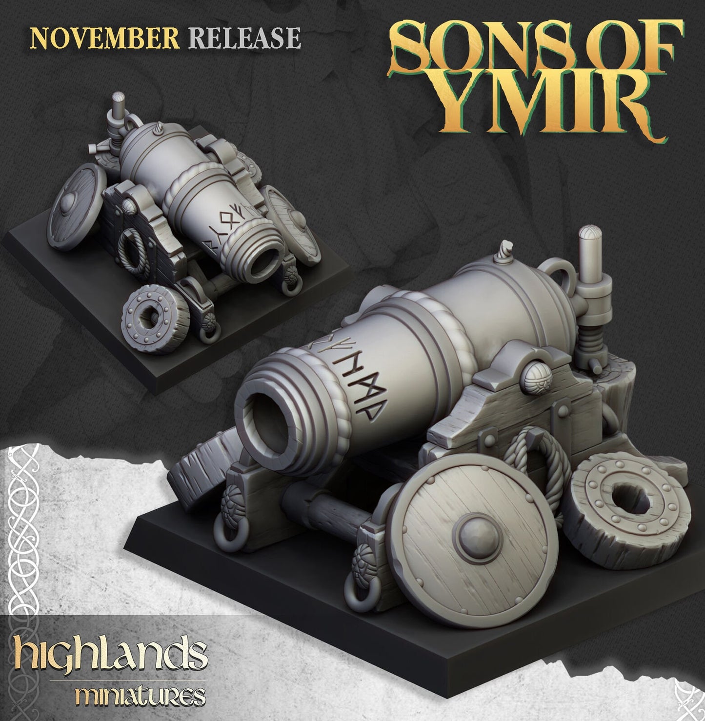 Dwarf Artillery Set | Sons of Ymir | Highland Miniatures