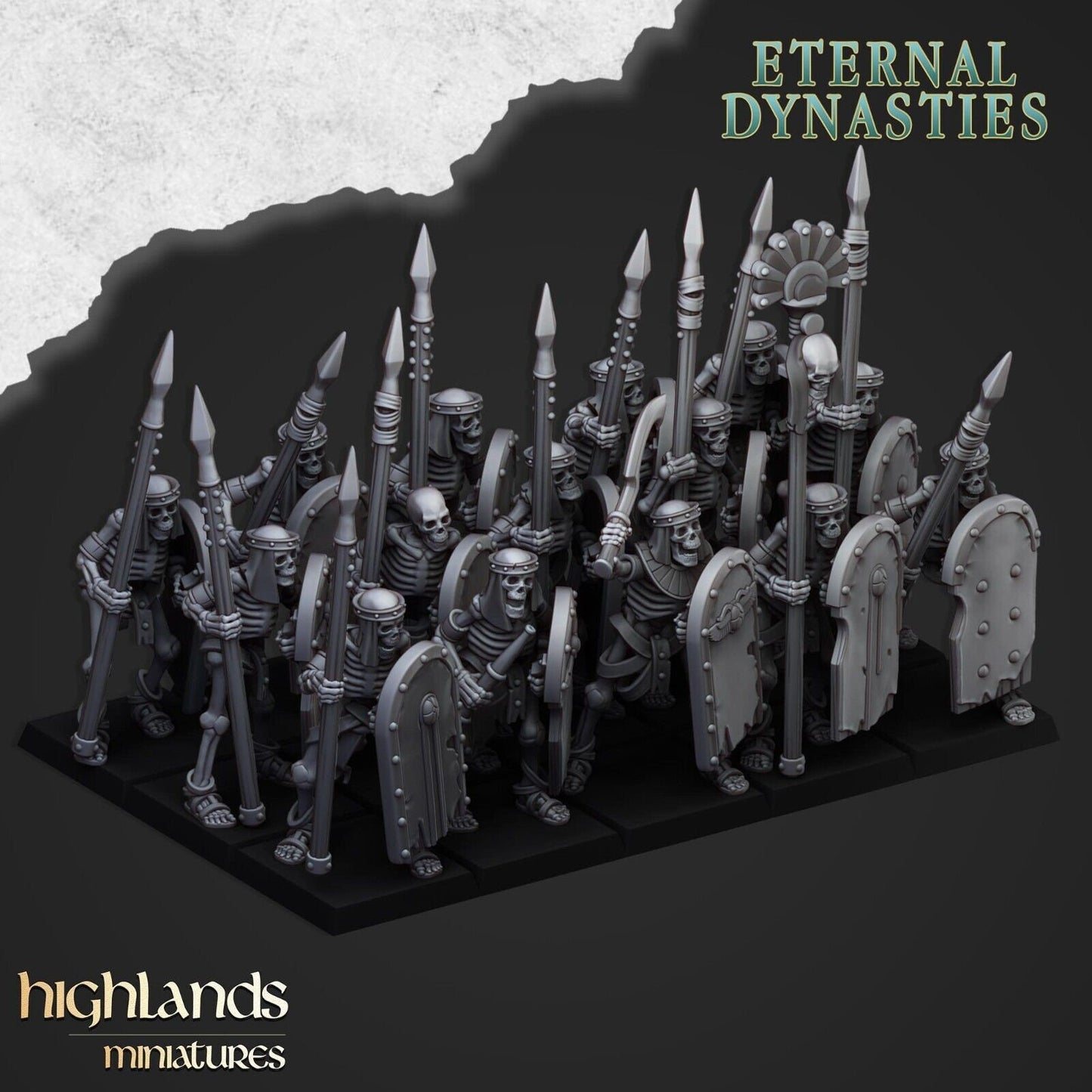 Eternal Dynasties Skeleton Warriors with Spears