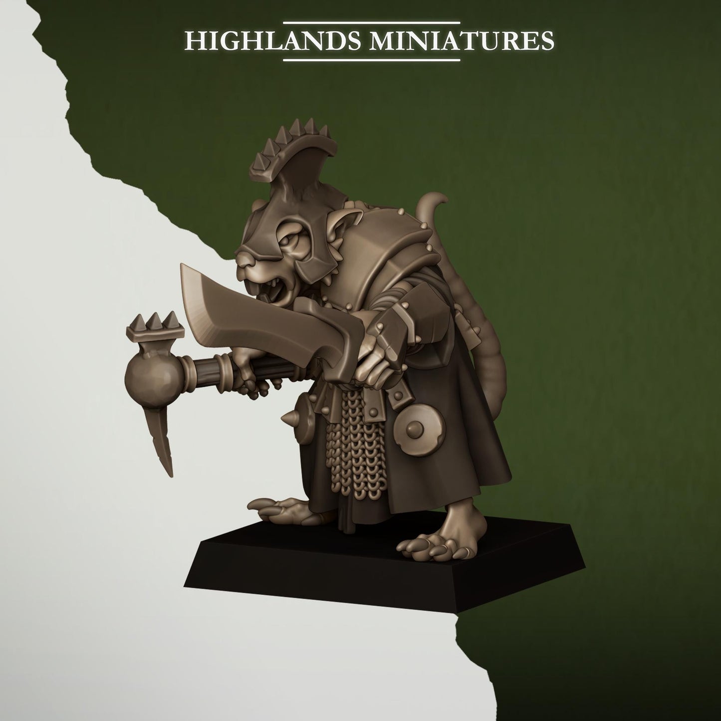 Sewer Rats Vermin Lord | Sewer Rats Army Collection | Highland Miniatures