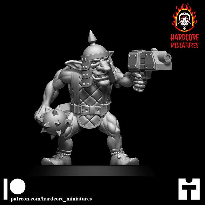 Retro Space Gobbos | 10 Modular Sci-Fi Goblin Miniatures | Hardcore Miniatures
