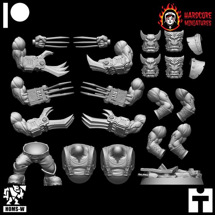 Space Ork Heroes | Legendary Sci-Fi Wargaming Miniatures | Hardcore Miniatures