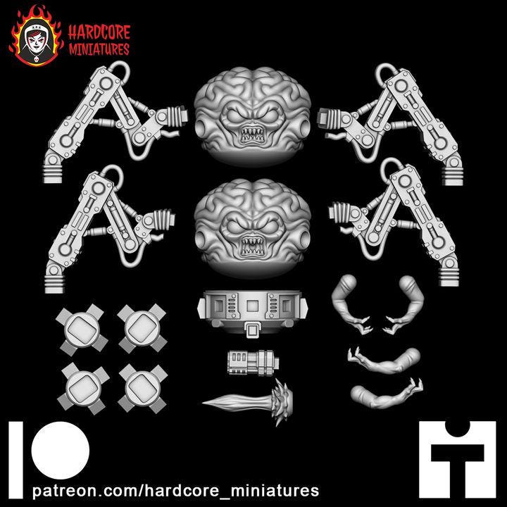 Arachno Brain Demon | Alien Horror Sci-Fi Wargaming Miniature | Hardcore Miniatures