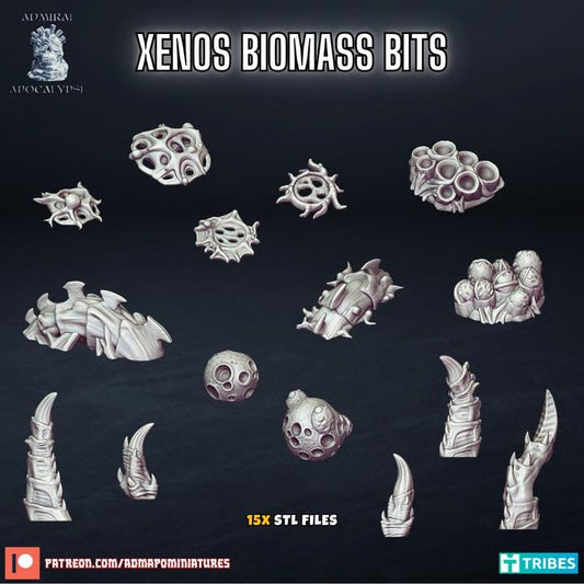 Xenos Infested Basing Bits & Scatter | Alien Horror Sci-Fi Wargaming Terrain | Admiral Apocalypse