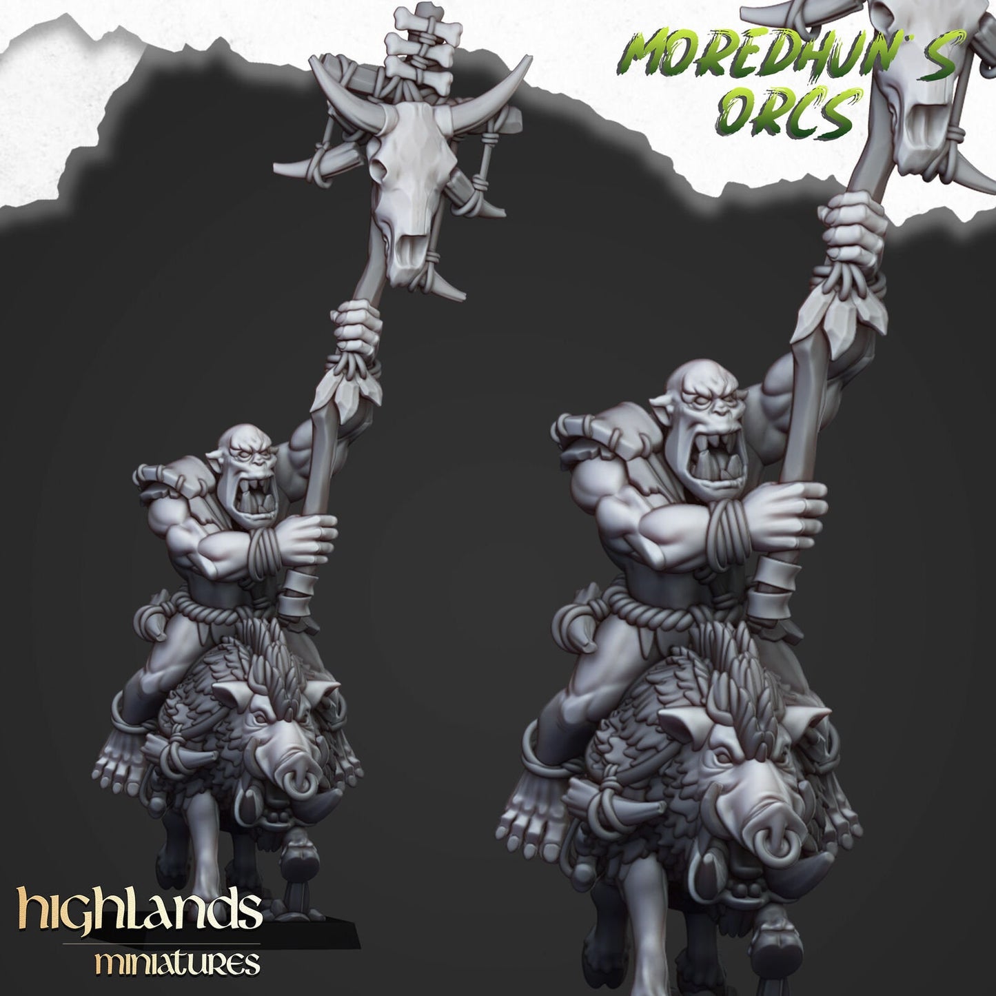 Moredhun's Cave Orc Boar Boys – Mounted Spear Cavalry