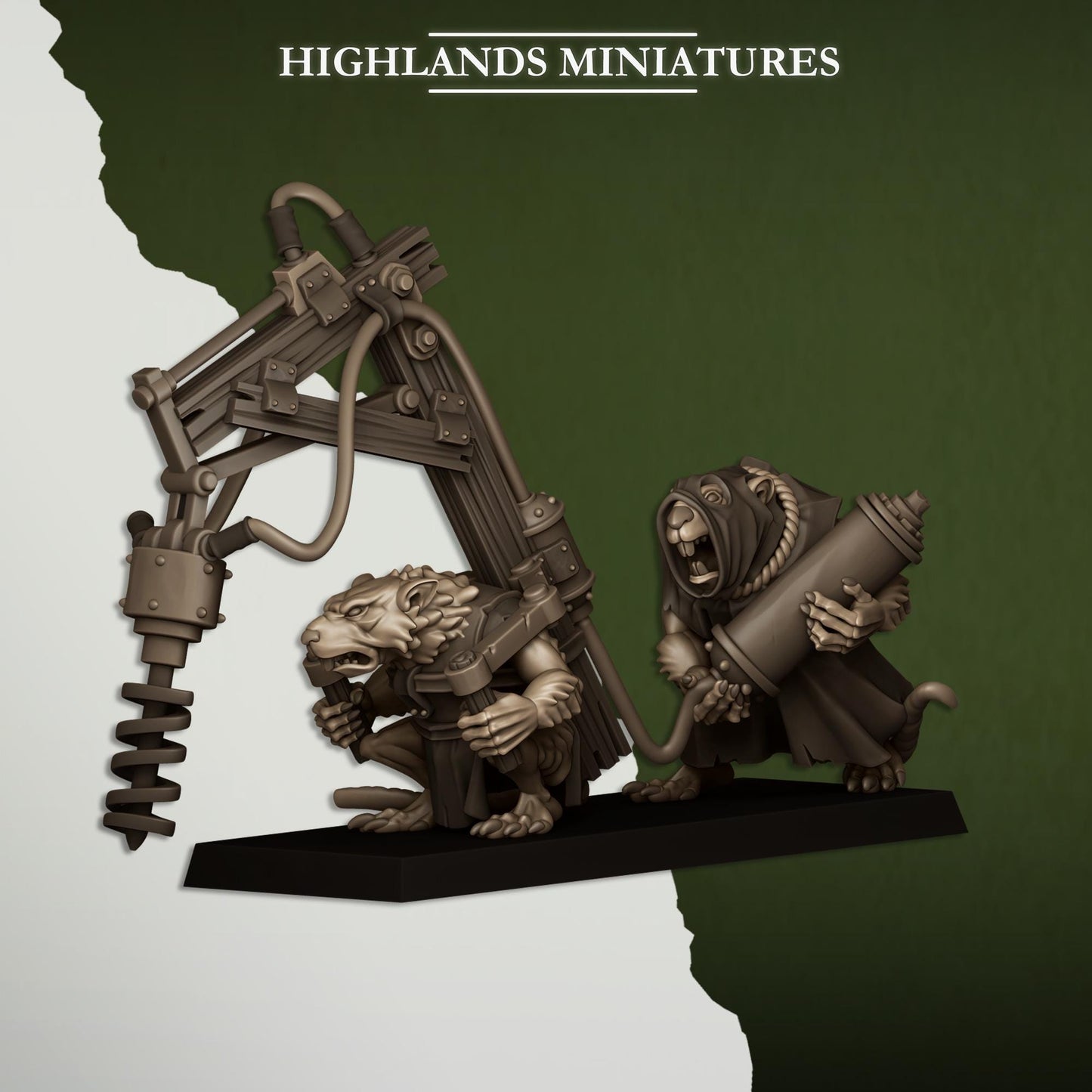 Sewer Rats Heavy Weapons Teams | Sewer Rats Army Collection | Highland Miniatures