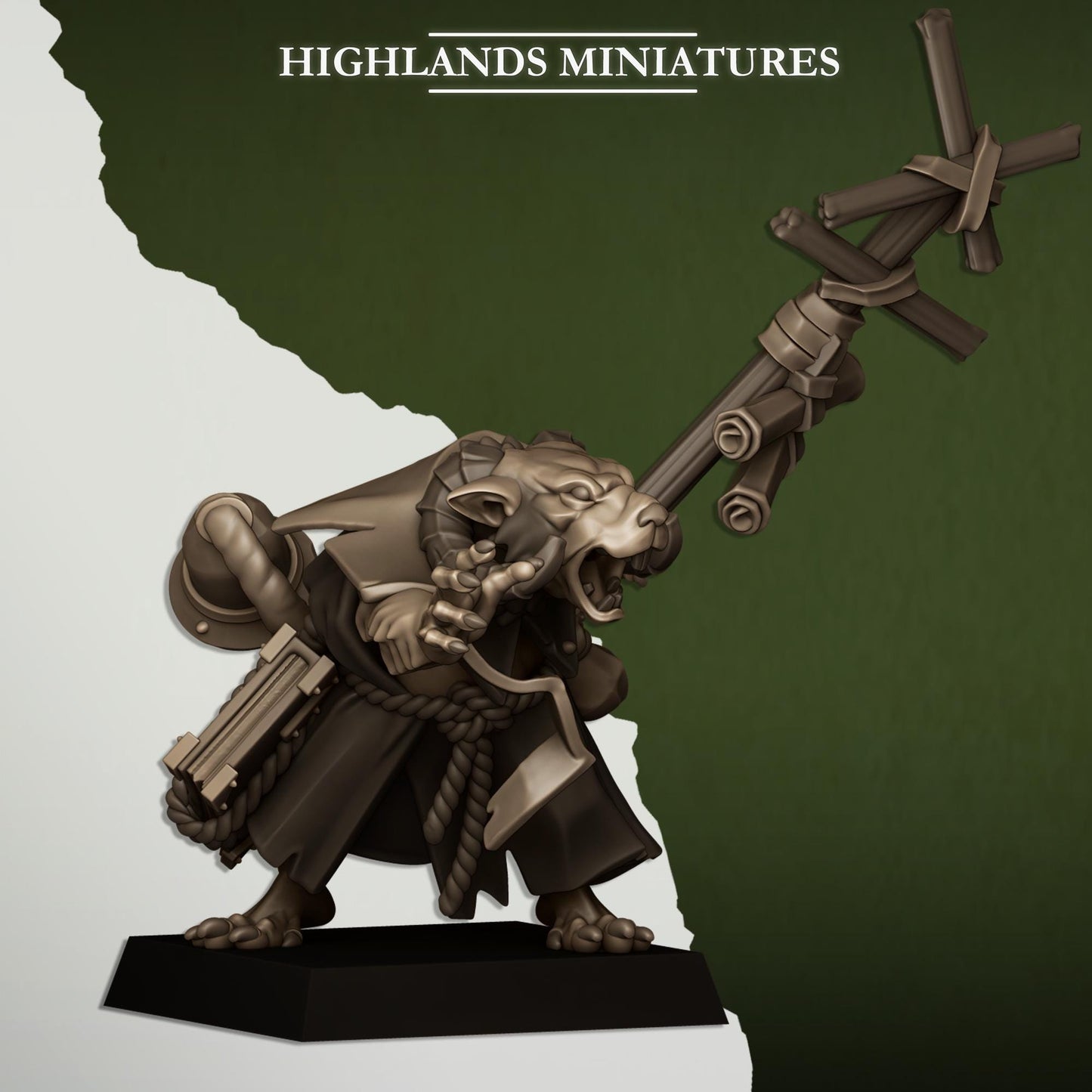 Sewer Rats Vermin Warlock | Sewer Rats Army Collection | Highland Miniatures