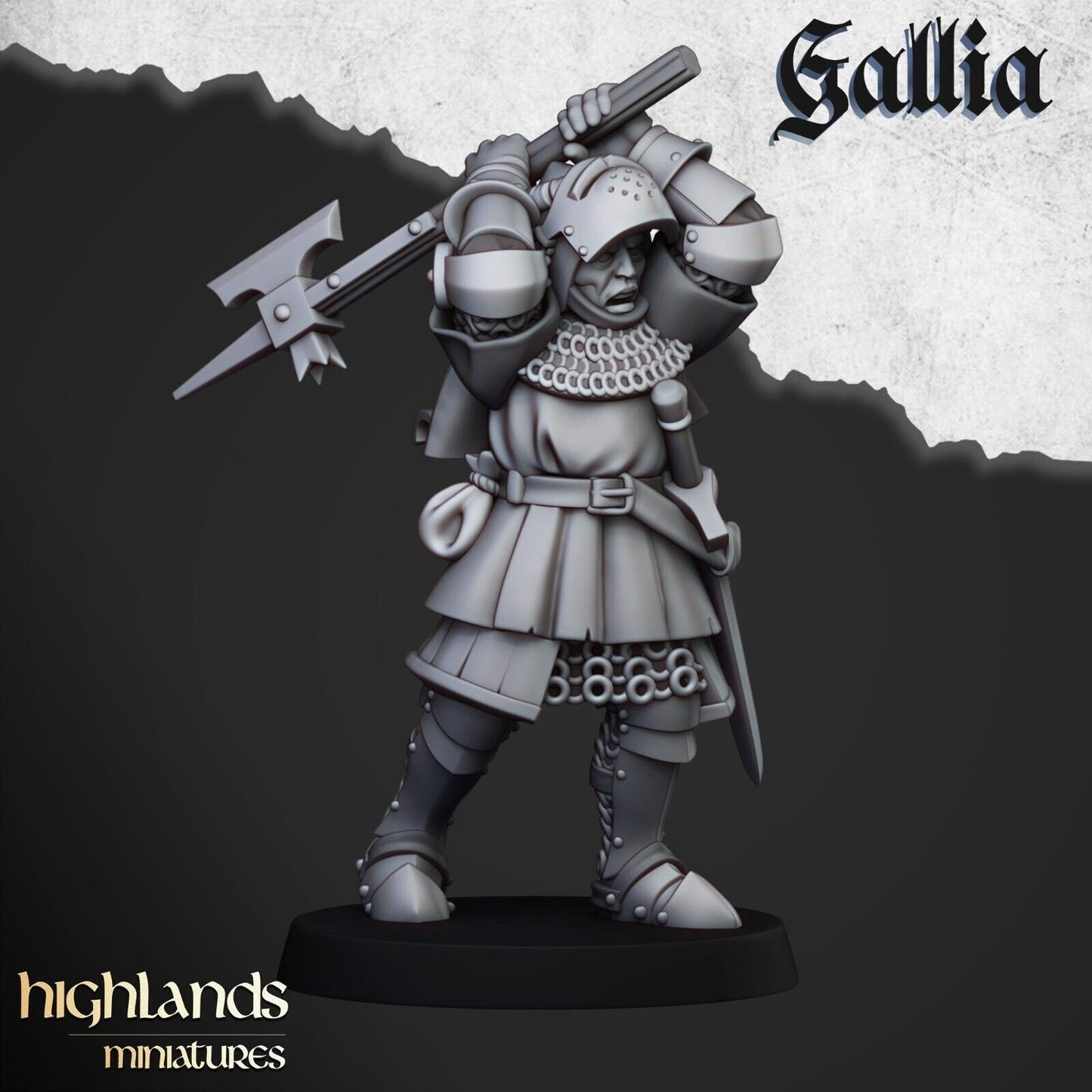 Knights of Gallia on Foot | Gallia Army Collection | Highland Miniatures