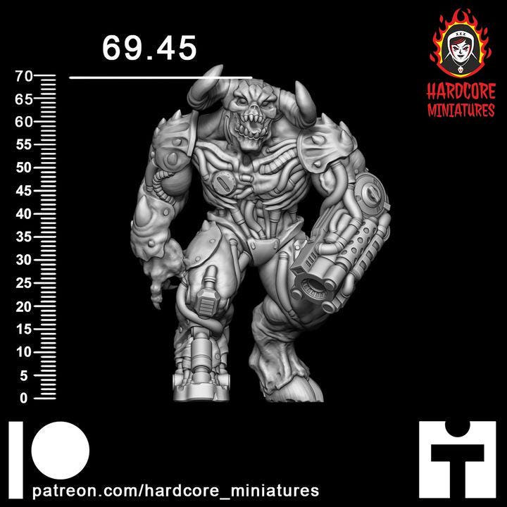 Hell Lord Space Demon | Alien Boss Creature Sci-Fi Wargaming Miniature | Hardcore Miniatures