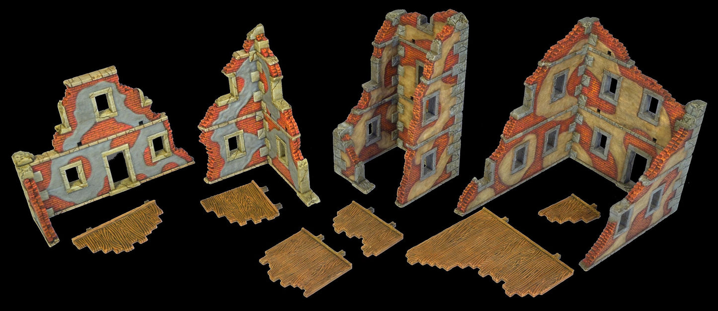 Ruined Buildings & Bridges | WW1 WW2 & Sci-Fi Wargaming Terrain | MTG Terrain & Scenery