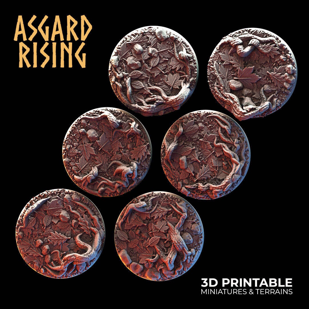 Forest Scenic Bases for Fantasy Wargaming
