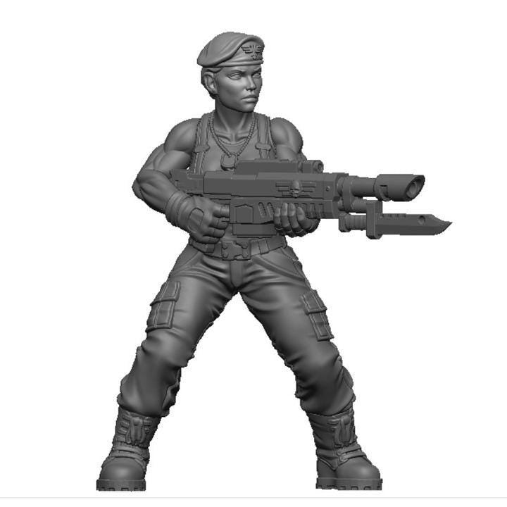 Female Jungle Fighters | Hollywood Sci-Fi Combat Veterans Wargaming Miniatures | Hardcore Miniatures