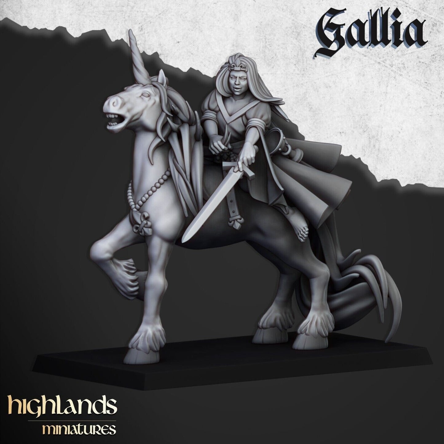 Lady & Damsel of Gallia | Gallia Army Collection | Highland Miniatures