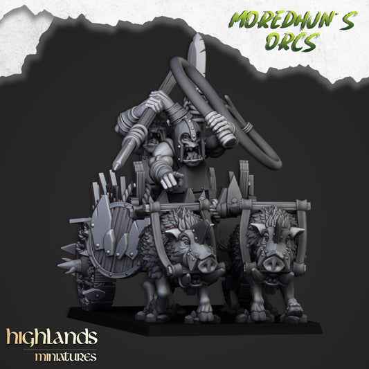 Moredhun's Orc Boar Chariot – Orc & Goblin War Machine