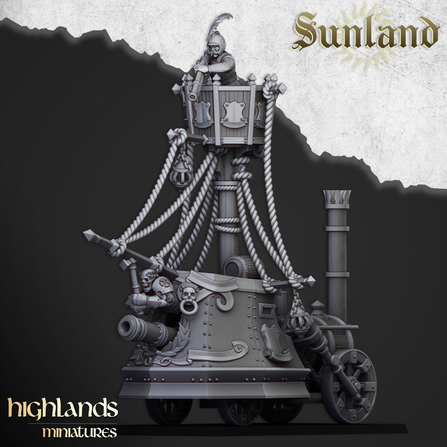 Sunland Ironclad Landship | Sunland Army Collection | Highland Miniatures