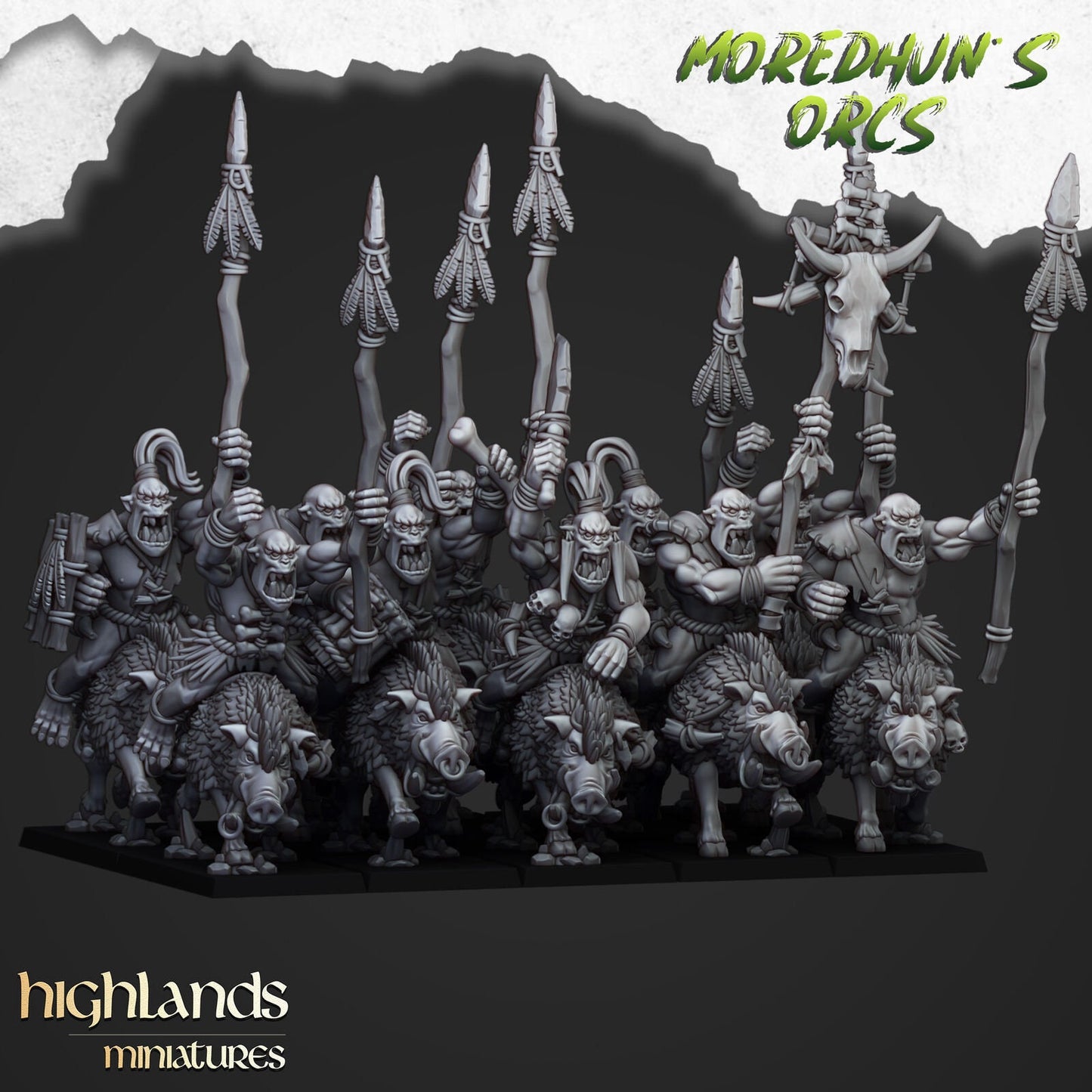 Moredhun's Cave Orc Boar Boys – Mounted Spear Cavalry