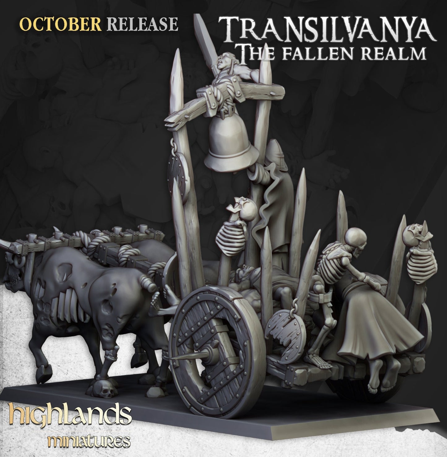 Transilvanya Corpse Cart | Transilvanya Army Collection | Highland Miniatures