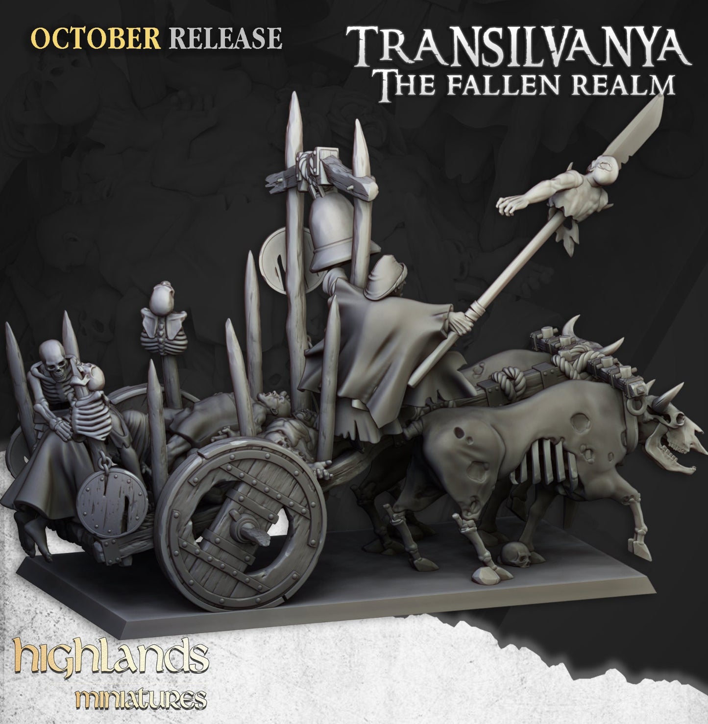 Transilvanya Corpse Cart | Transilvanya Army Collection | Highland Miniatures