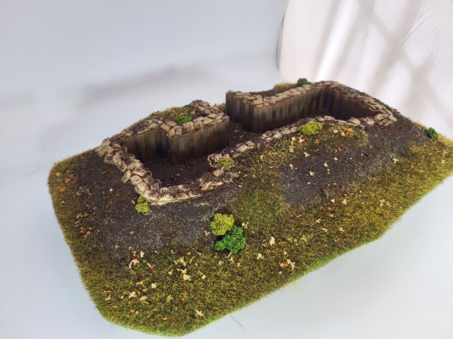 Hills with Fortifications for Modern & Sci-fi Wargaming
