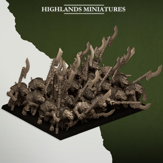 Sewer Rats Vermin Vanguard Regiment | Sewer Rats Army Collection | Highland Miniatures