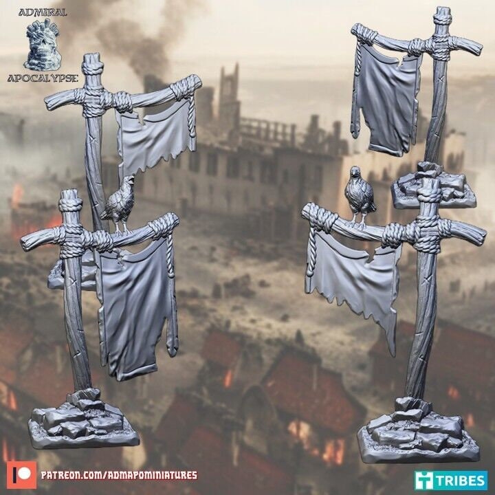 Viking & Medieval Scatter Terrain | Norse Dark Age Wargaming Scenery | Admiral Apocalypse
