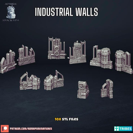 Derelict Industrial Zone Basing Bits & Scatter Terrain | Post-Apocalyptic Sci-Fi Wargaming | Admiral Apocalypse
