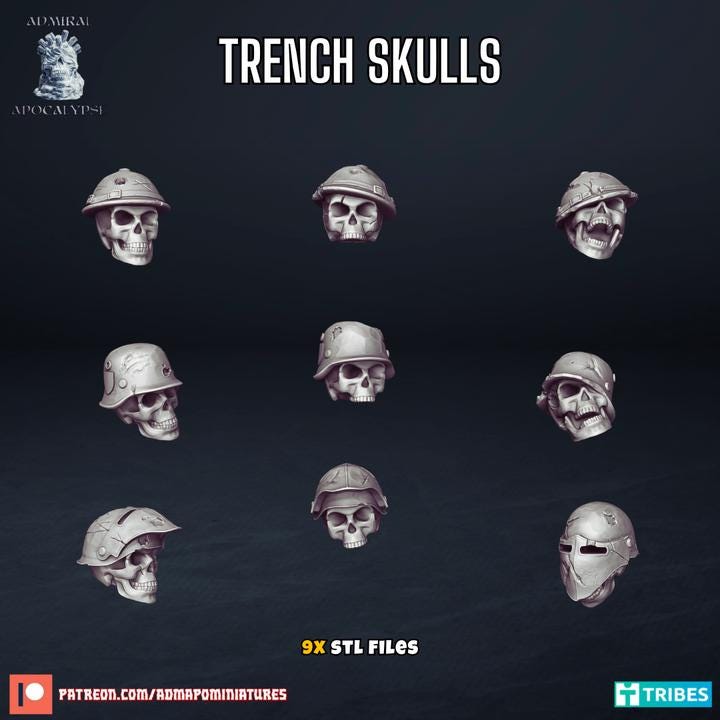 Trench Warfare Scenic Bases | Historical Wargaming Bases | Admiral Apocalypse