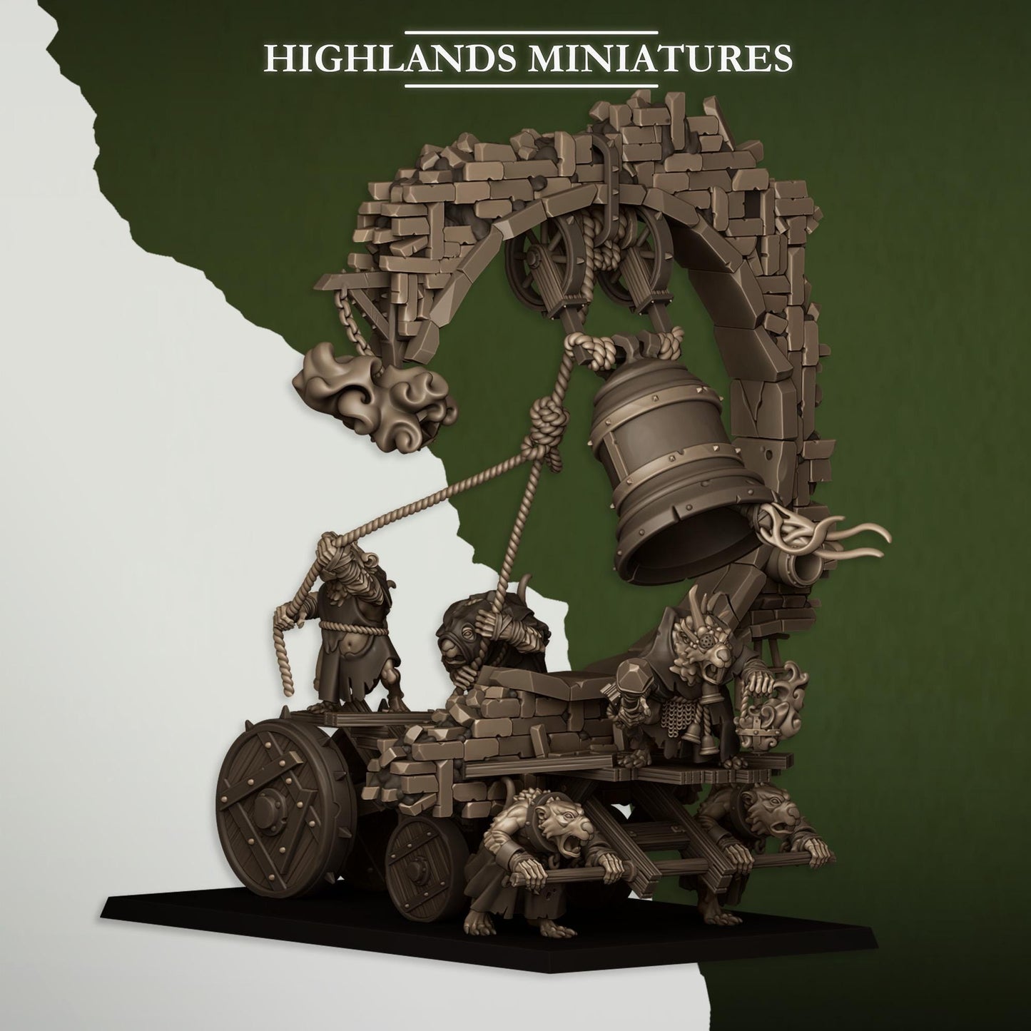 Sewer Rats Moving Bell & Censer | Sewer Rats Army Collection | Highland Miniatures