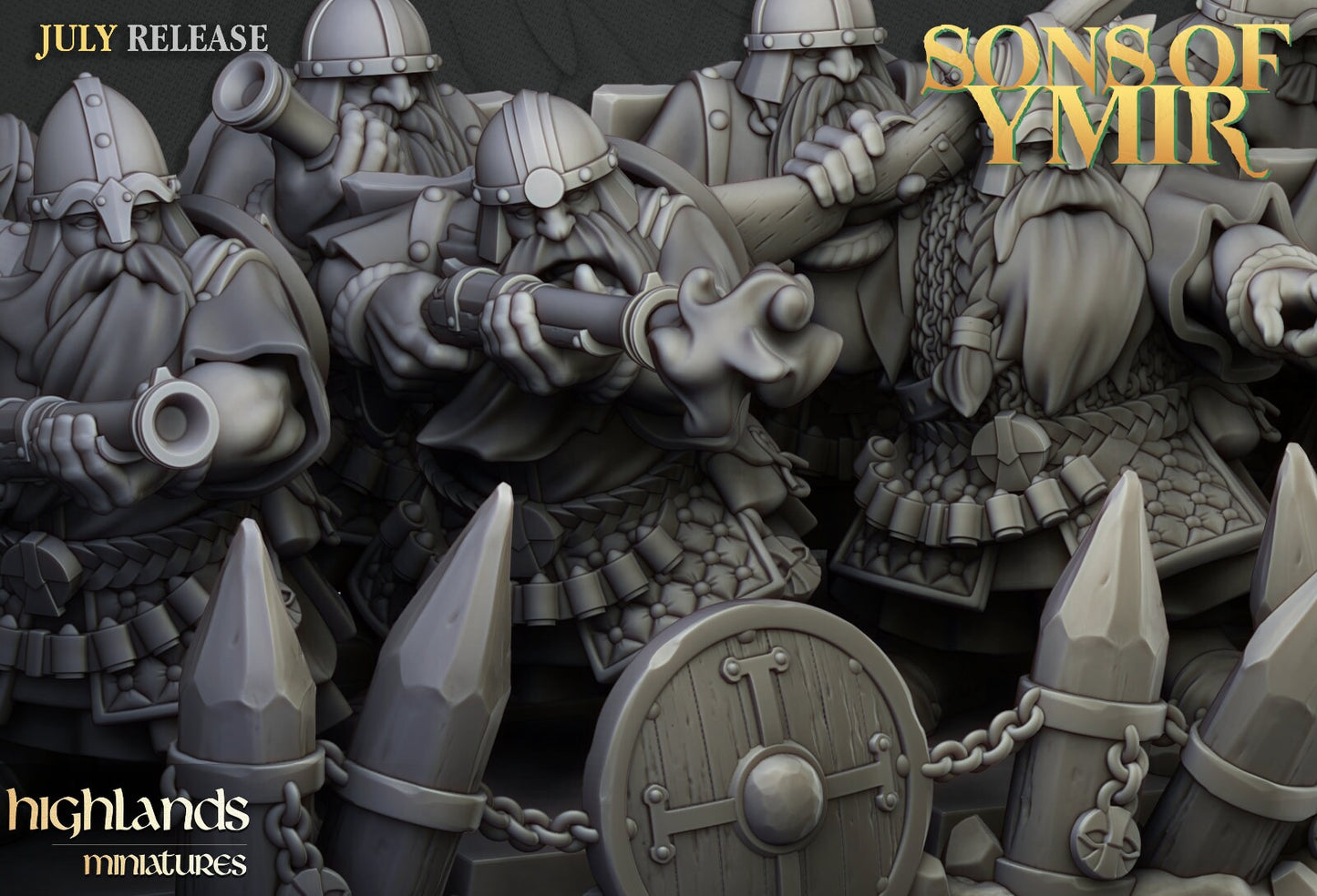 Dwarf Marksmen & Gunners | Sons of Ymir | Highland Miniatures