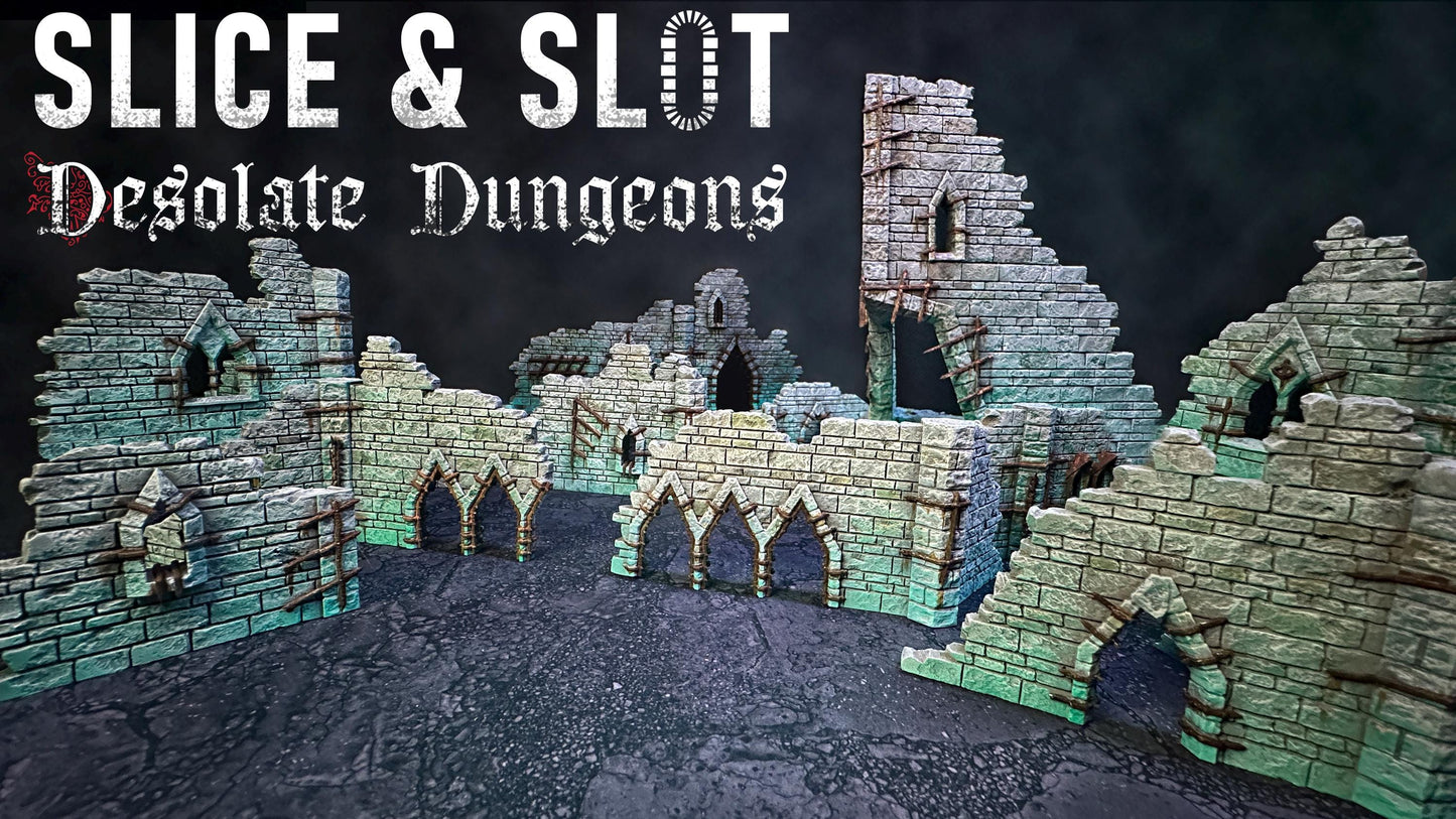 MDF Terrain Jig Set: 28mm Wargame Scenery - Slice & Slot Design