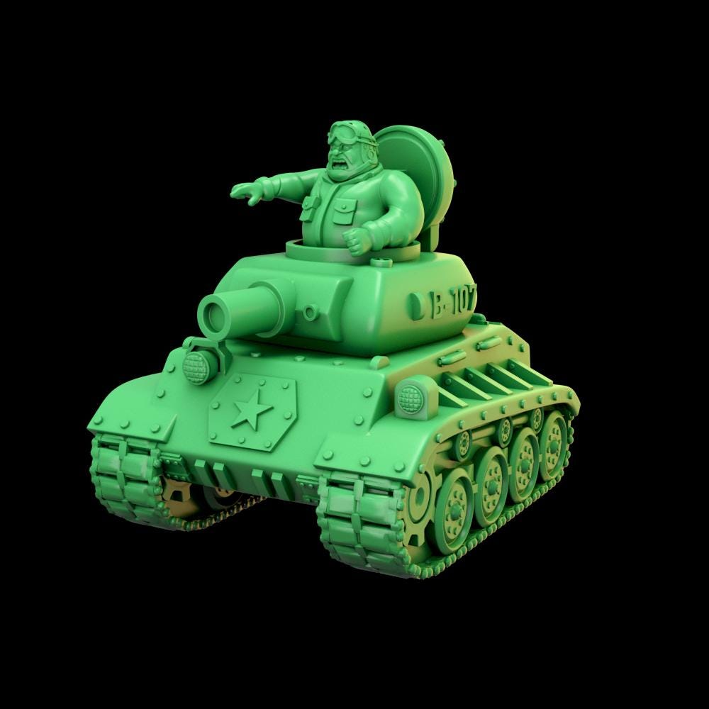 Wargaming Soldiers Easy Build Comic Alternatives FAT Army - Vehicles