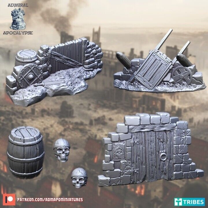 Viking & Medieval Scatter Terrain | Norse Dark Age Wargaming Scenery | Admiral Apocalypse