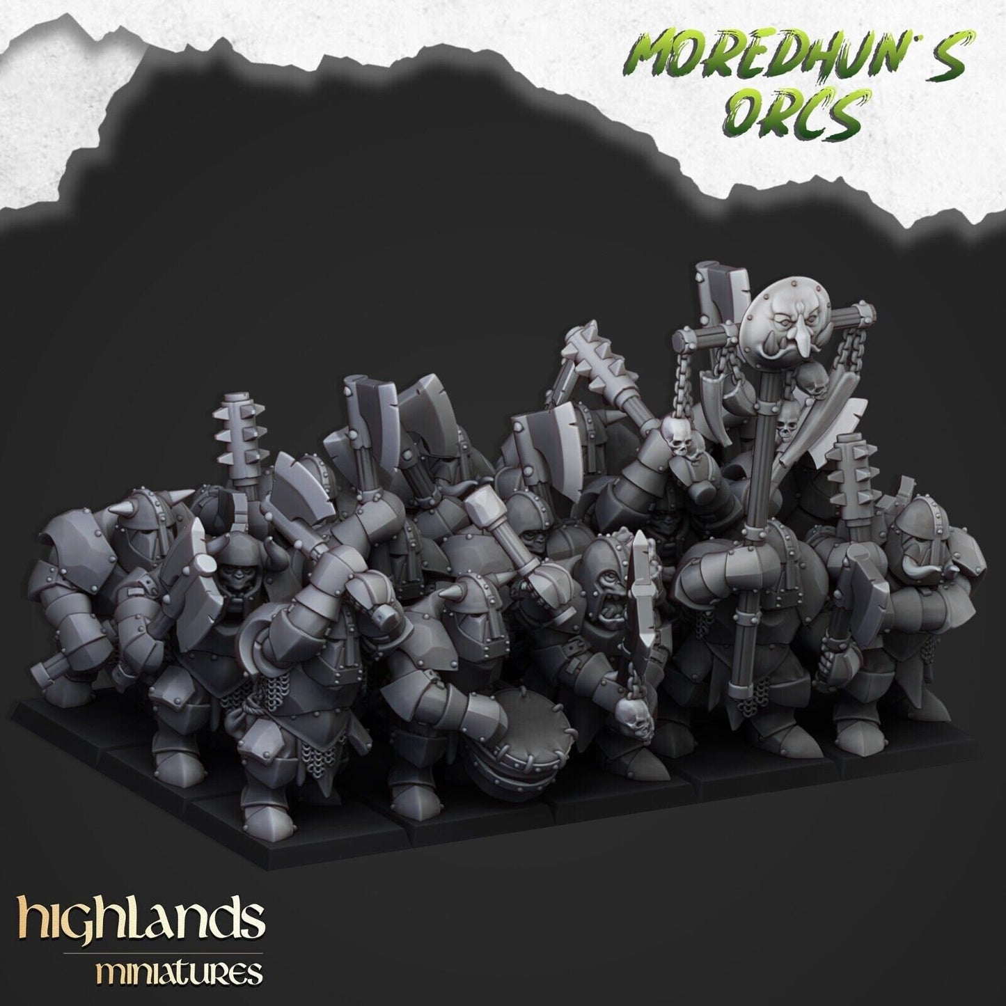 Moredhun's Heavy Armoured Orc Warriors – Orc & Goblin Elite Infantry