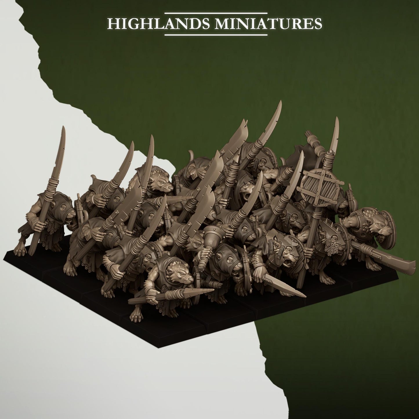 Sewer Rats Regiment | Sewer Rats Army Collection | Highland Miniatures