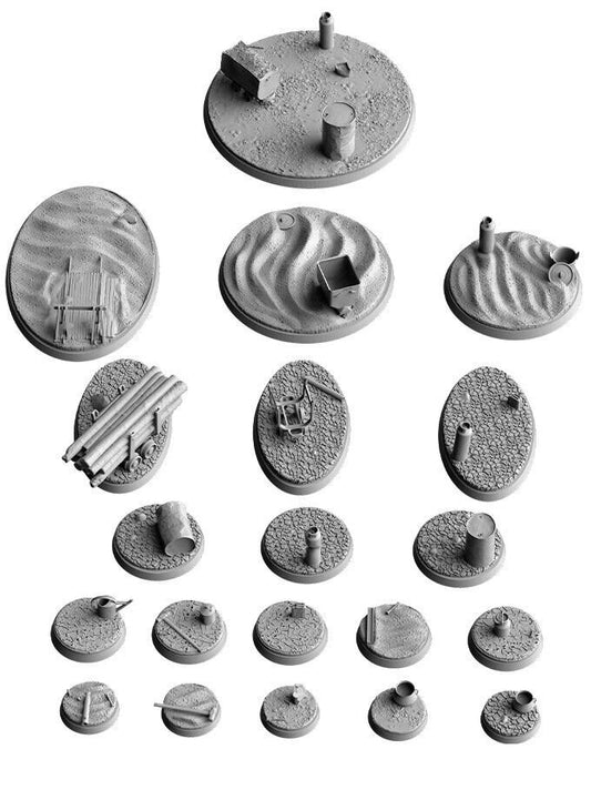 Desert Scenic Bases for Sci-Fi & Fantasy Wargaming