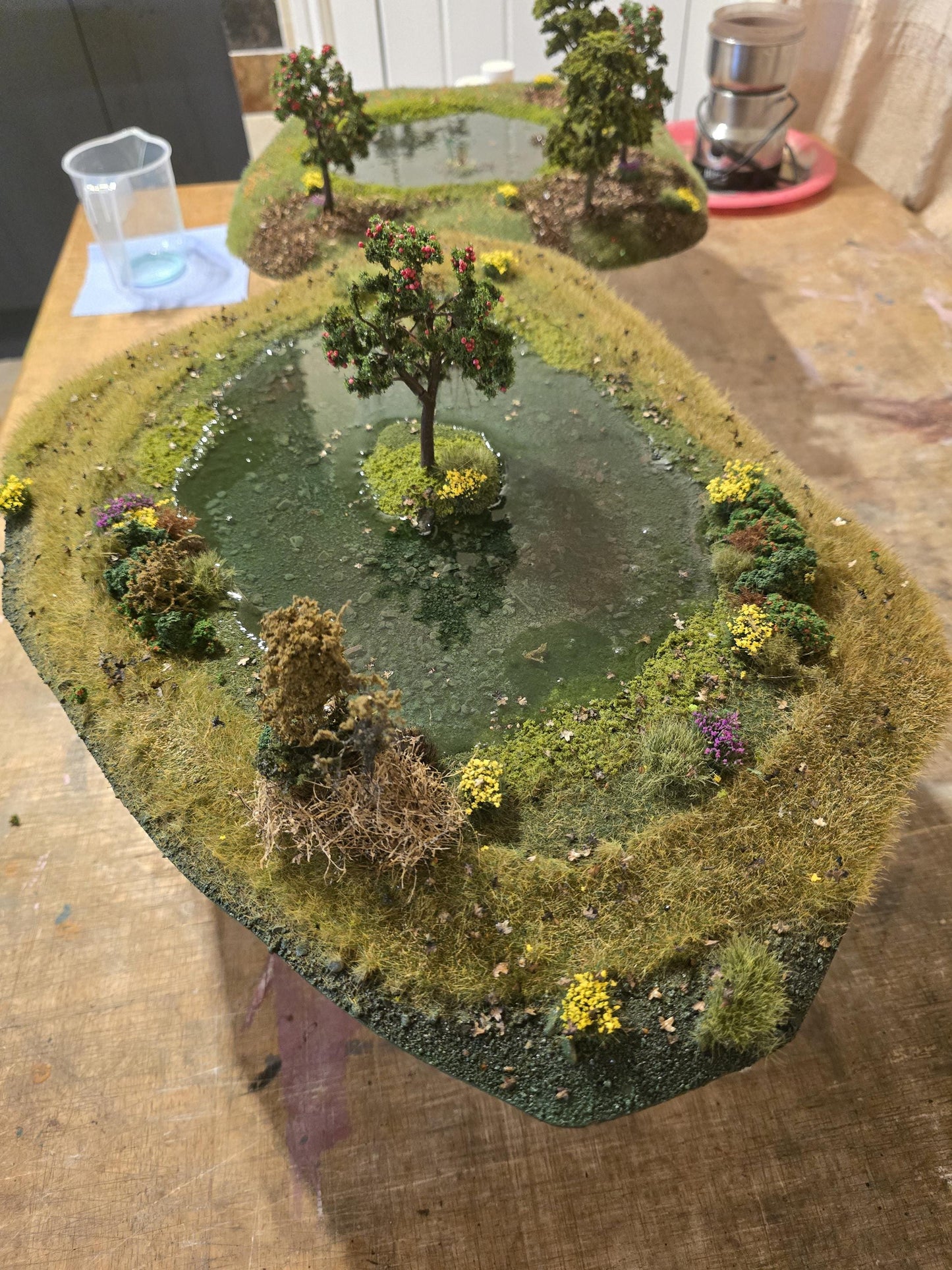 Handcrafted Wargaming Pond Terrain