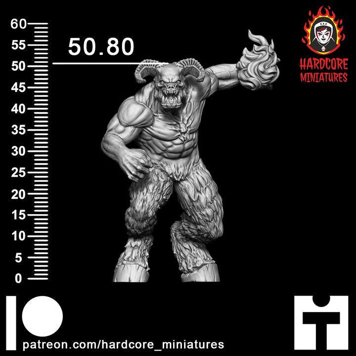 Hell Lord Space Demon | Alien Boss Creature Sci-Fi Wargaming Miniature | Hardcore Miniatures