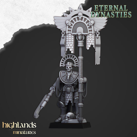 Eternal Dynasties Ancient Skeleton Pharaohs Banner Bearer