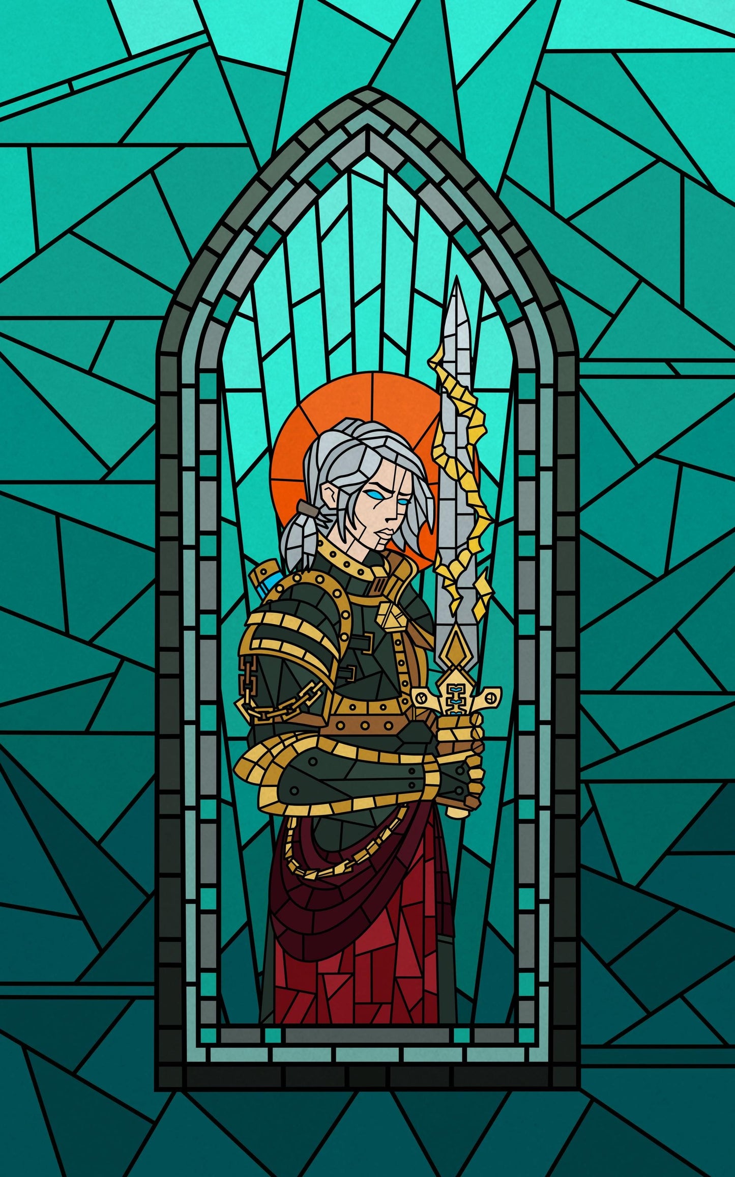 Gothic Stained Glass Walls for Wargaming Terrain building