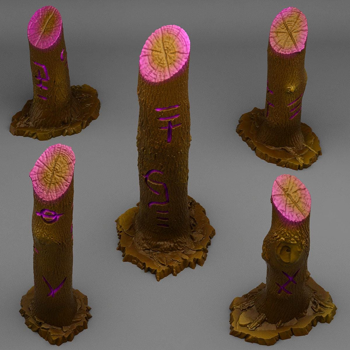 Witch Cursed Trees Scatter Terrain & Objective Markers